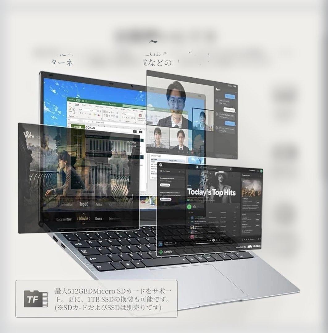 ✨新品✨ノートパソコン WIN 11 Pro 15.6インチノートPC 12GB