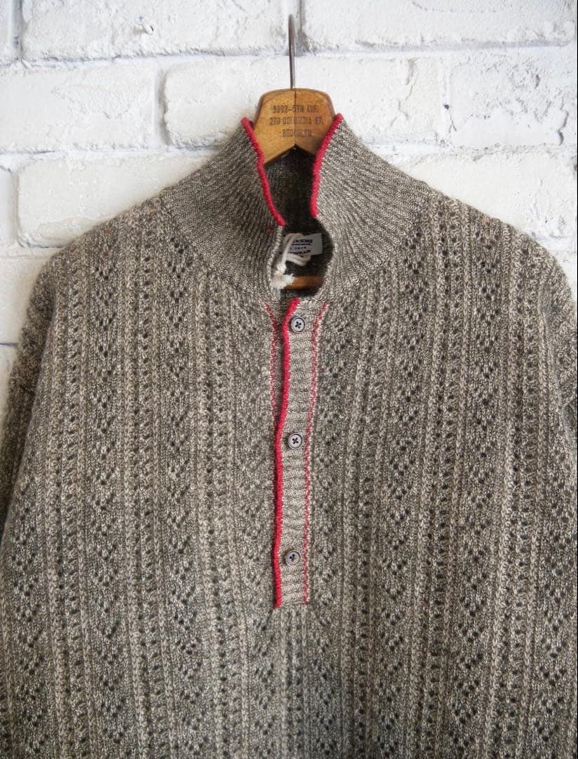 新品未使用MAATEE & SONS モヘアカシミヤ透かし編みニット3