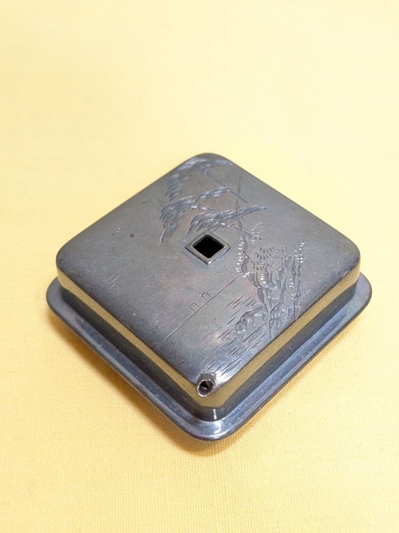 書道具　純銀製　彫金の水滴　23g