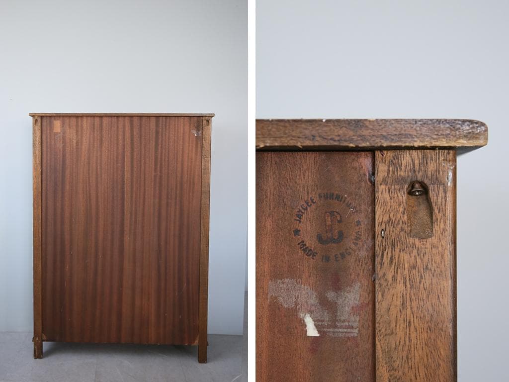 英国アンティークJC社製キャビネット/ディスプレイ棚/本棚/飾り棚(92-20)