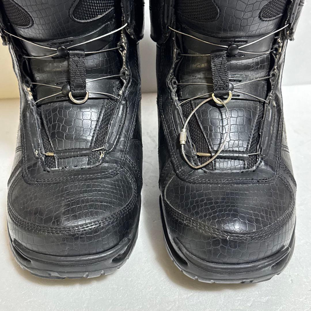 26cm Blackproスノーボードブーツ 男性用ブラック黒色BoAダイヤル式