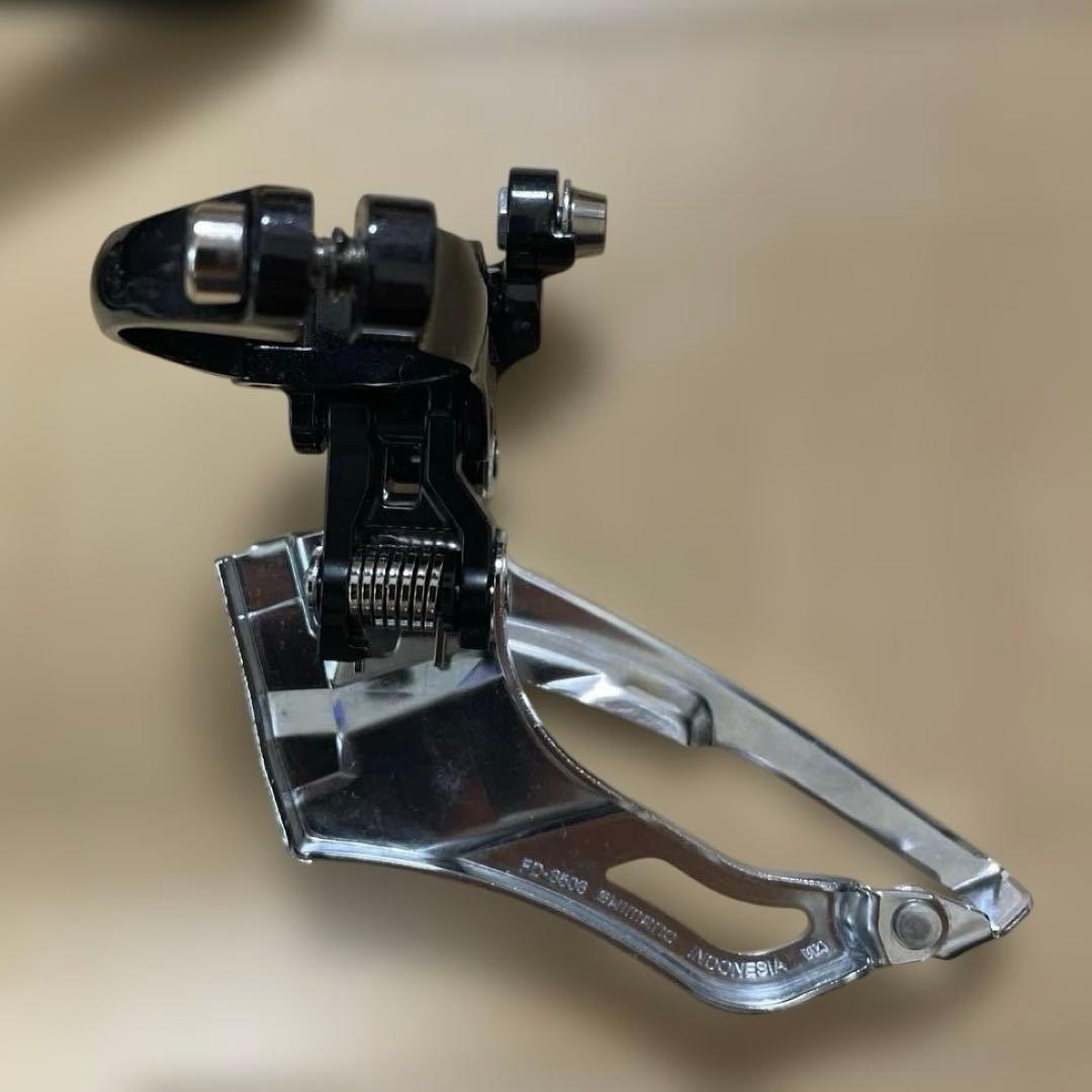 シマノ SORA クランク3速165mm、フロントディレイラー セット