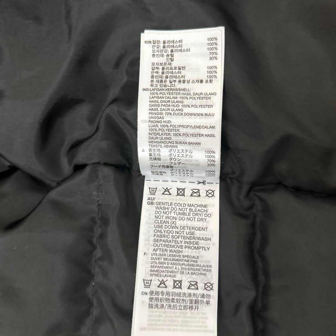 adidas ロングダウンコート ベンチコートブラック M 防寒