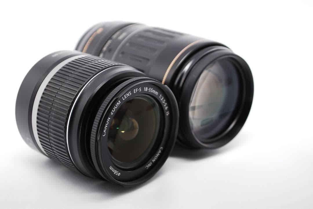 女性人気✨軽量✨手のひらサイズ✨Canon EOS Kiss X7✨Wレンズ