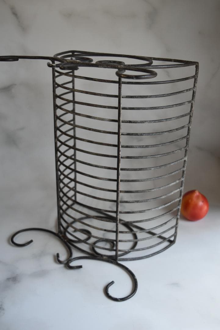 フランスアンティーク　アイアン　ディシュラック　美品　鉄　古道具