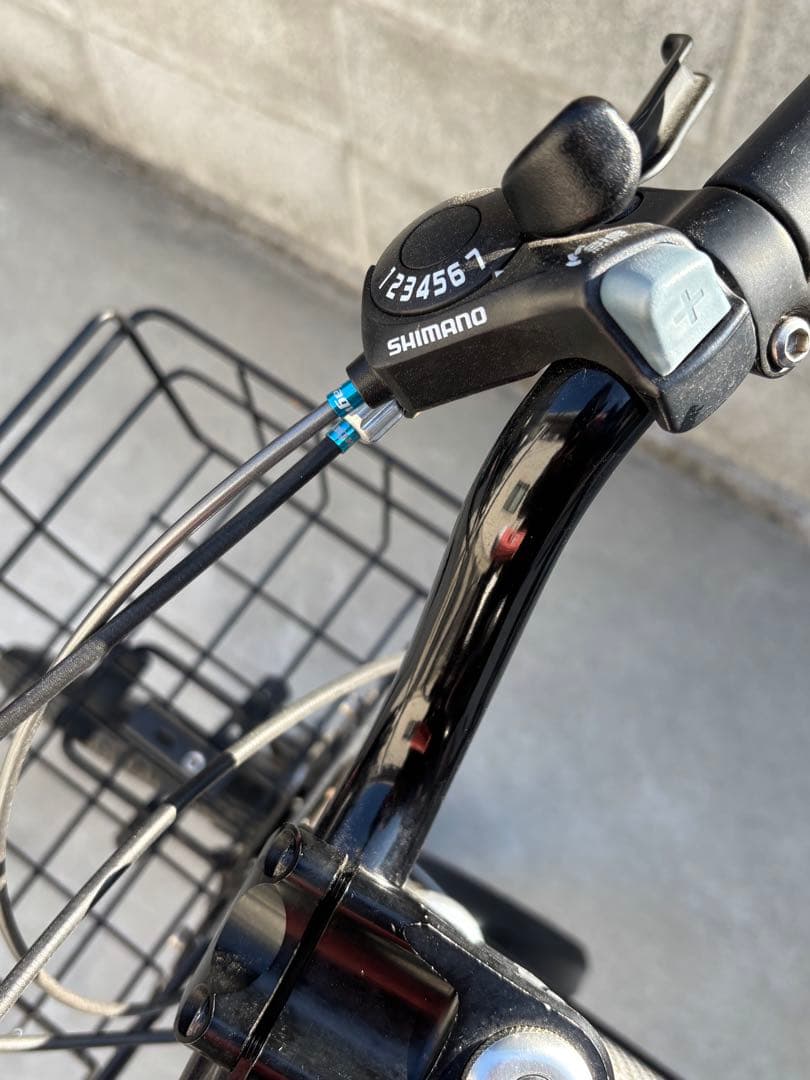 ミニ自転車 黒 バスケット付き