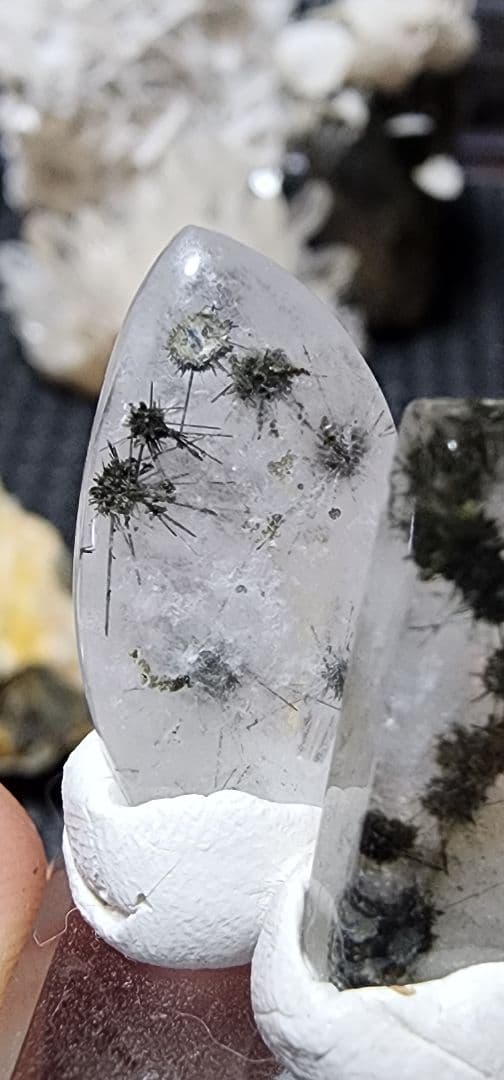 超レア♤ホランド鉱星状インクルージョン入り研磨済み水晶　3セット