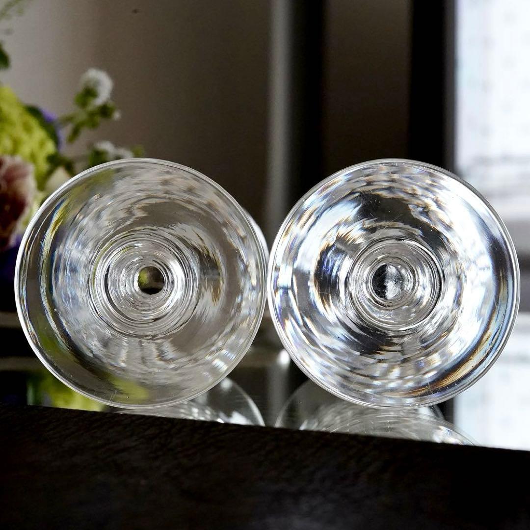 希少オールドバカラBACCARATゴンドール アペリティフ ワイングラス ペアB