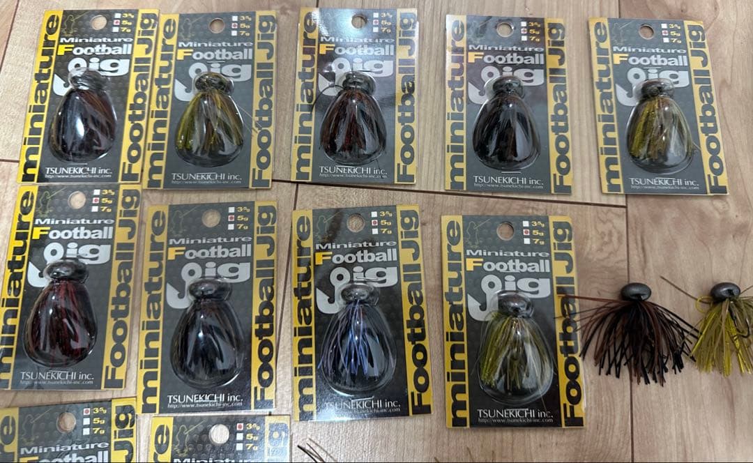 常吉　ツネキチ　ミニチュアフットボールジグ　　ミニチュアジグトレーラー　セット