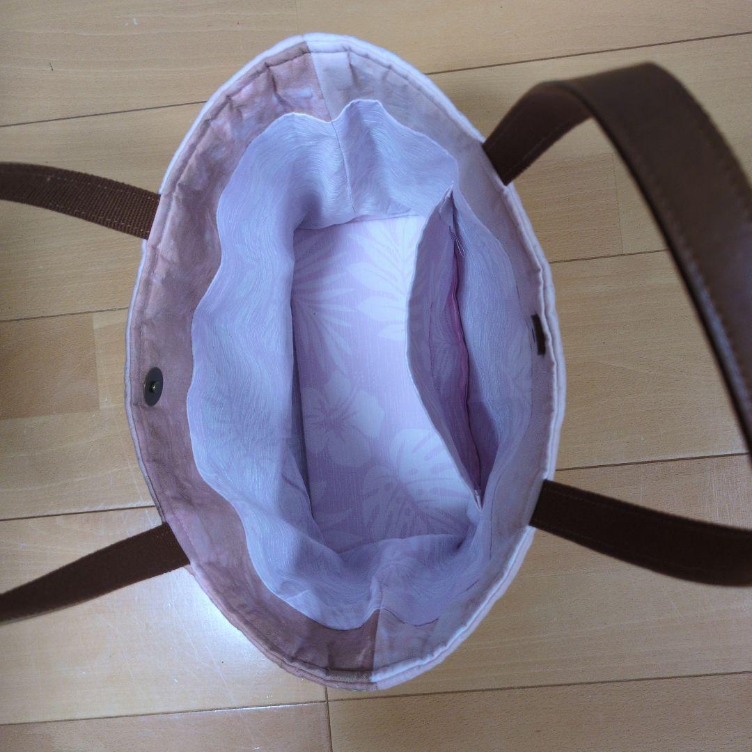 バードオブパラダイス（極楽鳥花）のハワイアンキルトバッグ　ハンドメイド