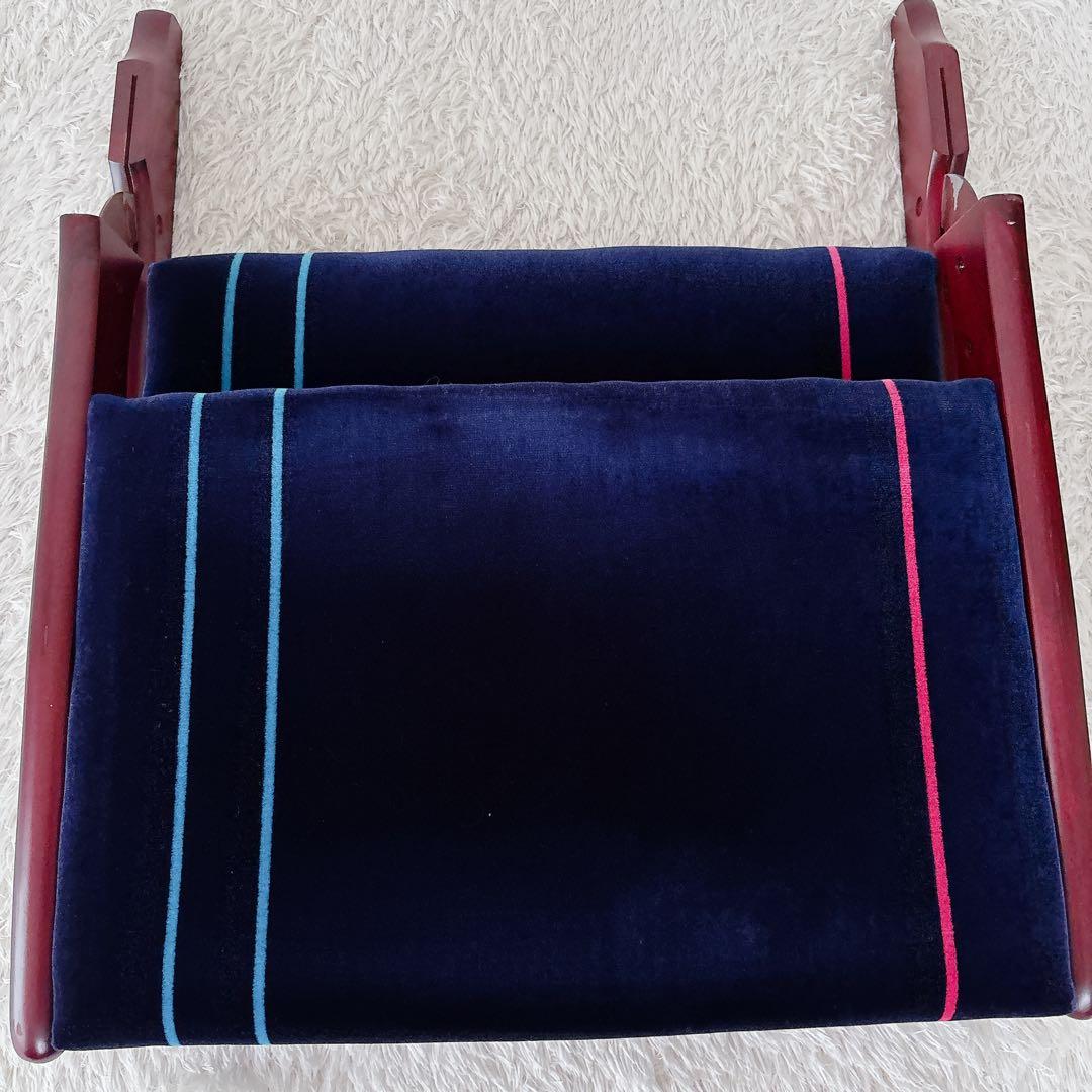 ny様リクエスト品】赤一脚、青2脚 ニチハン当時物レトロ 折りたたみ 座椅子