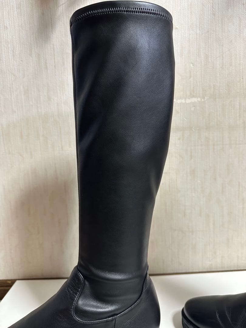 DIANA ロングブーツ レザーブーツ ブラック 黒 24cm