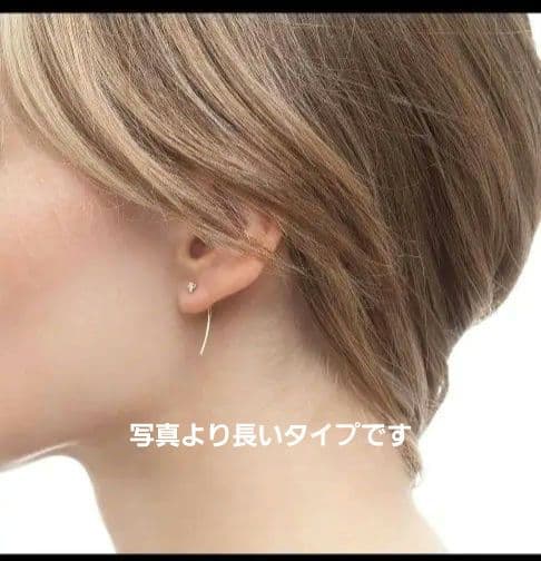 【Hirotka】ダイヤモンド ロングアロー ピアス