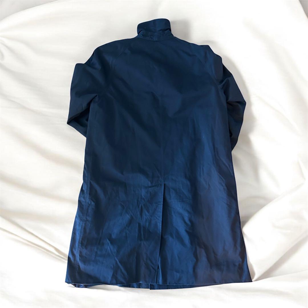 【極美品/希少LL】バーバリー ステンカラーコート ウールライナー メンズ 紺色