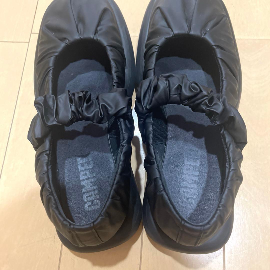 カンペール　美品　フラットシューズ　ブラック　38