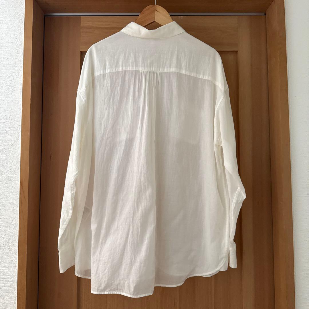 PRISTINE プリスティン カルゼ2wayシャツ ホワイト 長袖 コットン