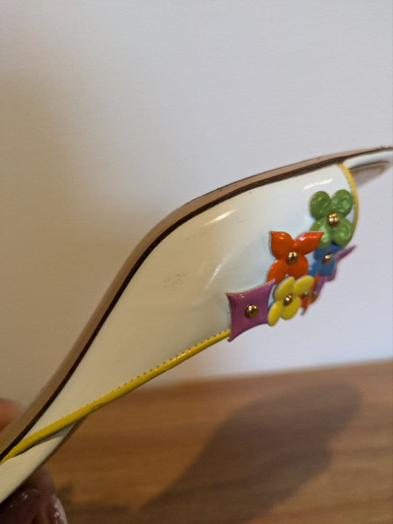 ヴィトン　フラワーモチーフ　ミュール