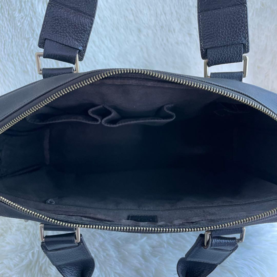 美品 ダンヒル ビジネスバッグ ブリーフケース 2way PVC レザー A4可
