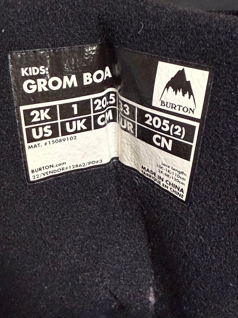 スノーボード Burton Kids GROM BOA 20.5cm
