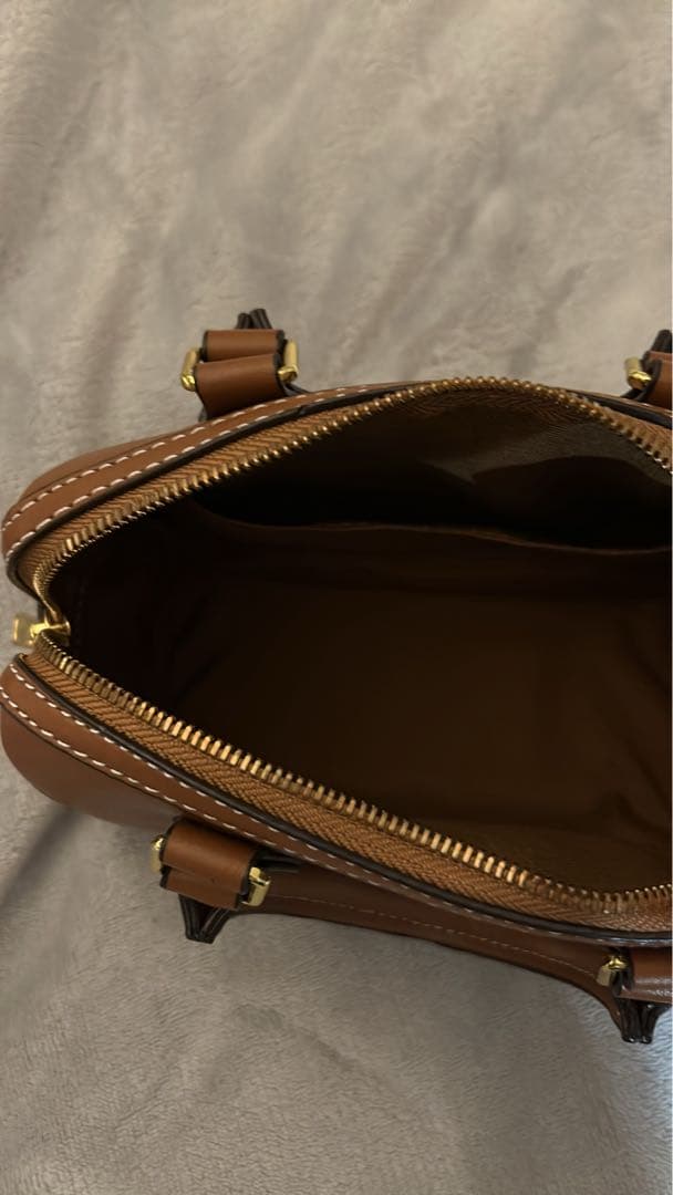 CELINE ロゴ刺繍 ボストンバッグ