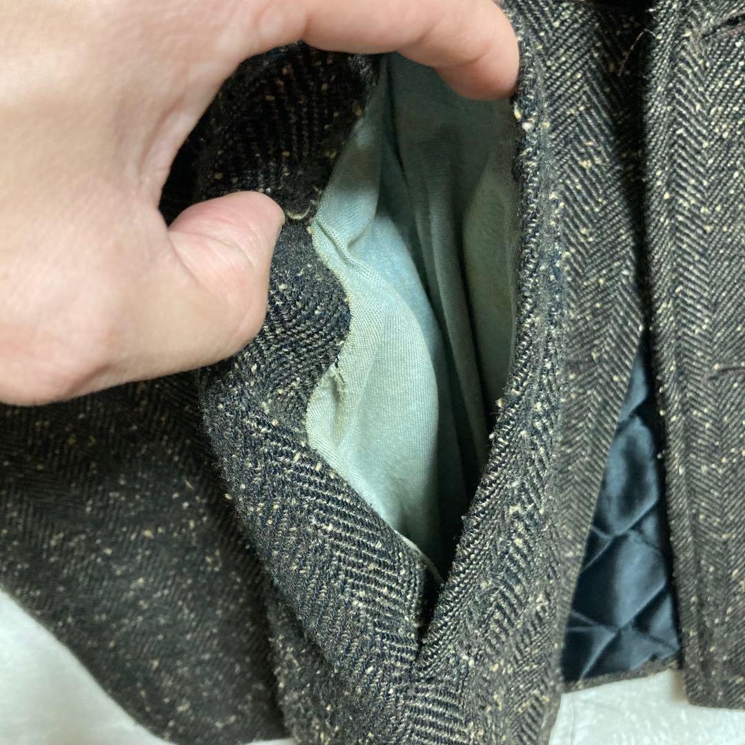 タ*リ様 80s SPIEWAK USA製 キルティングピーコート 実寸 XL