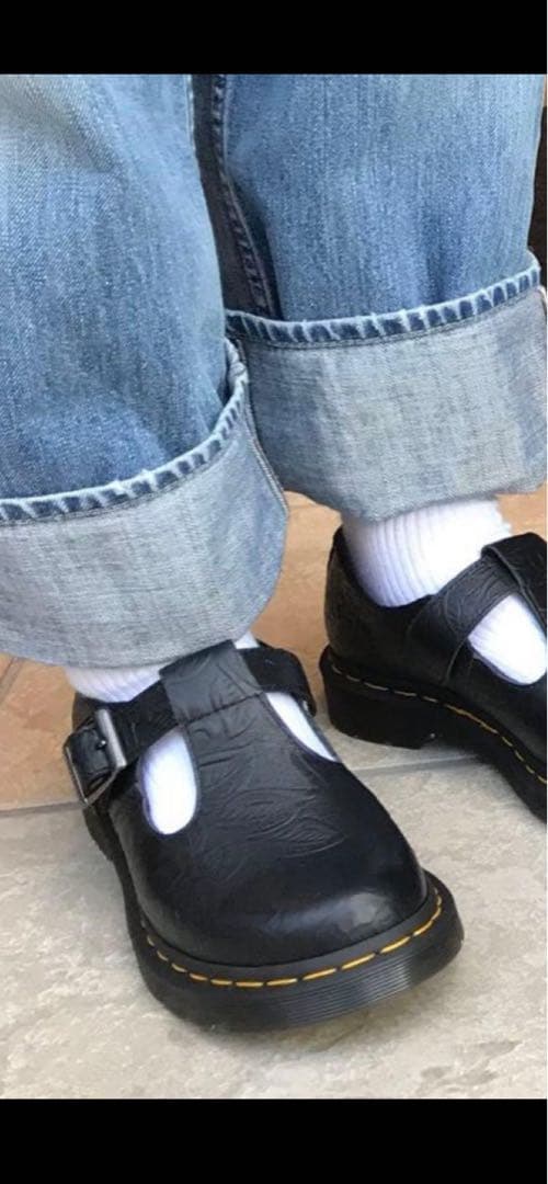 Ｄr.Martens POLLEY EMBOSS Ｔバーシューズ　UK3