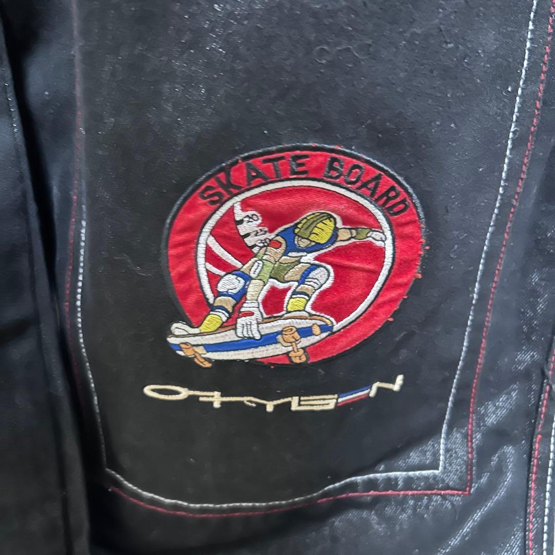 00s archive oxygen 光沢　刺繍パッチ　buggy denim