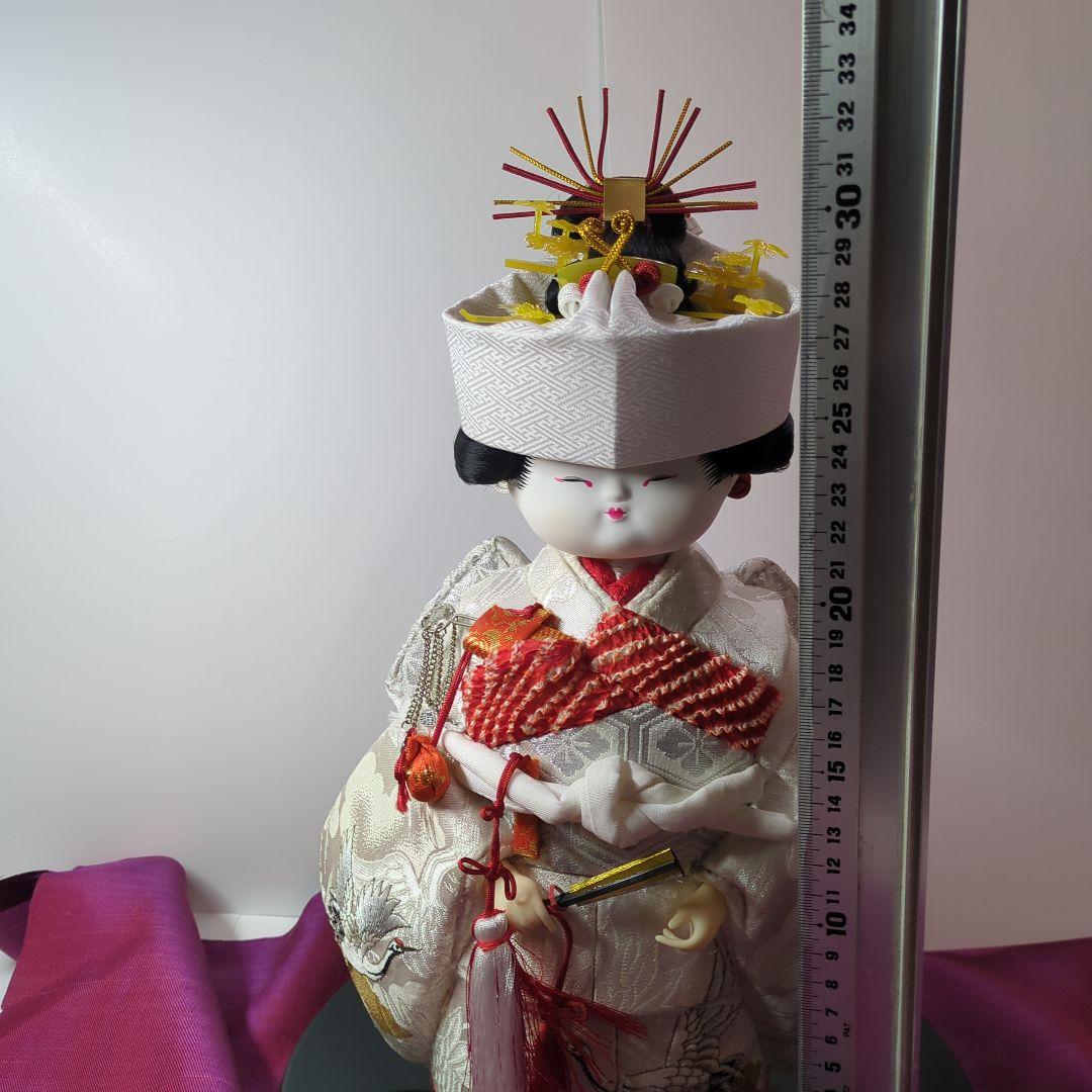 花嫁さん　木目込人形　 白赤衣装