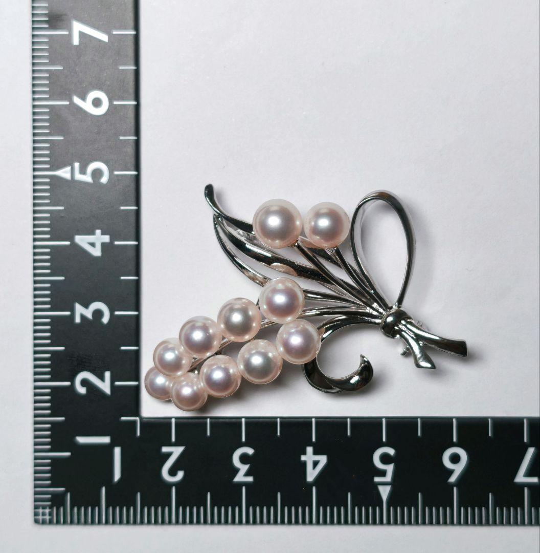 【美品 最高級】ミキモト ブローチ パール 花束 11珠 皇室御用達