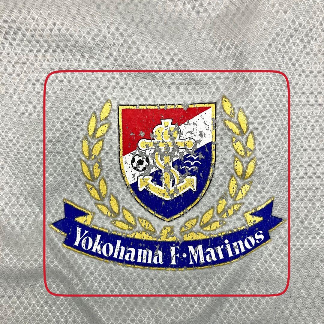 00s adidas 横浜F・マリノス 長袖ピステトップ 日本製 古着 企業ロゴ