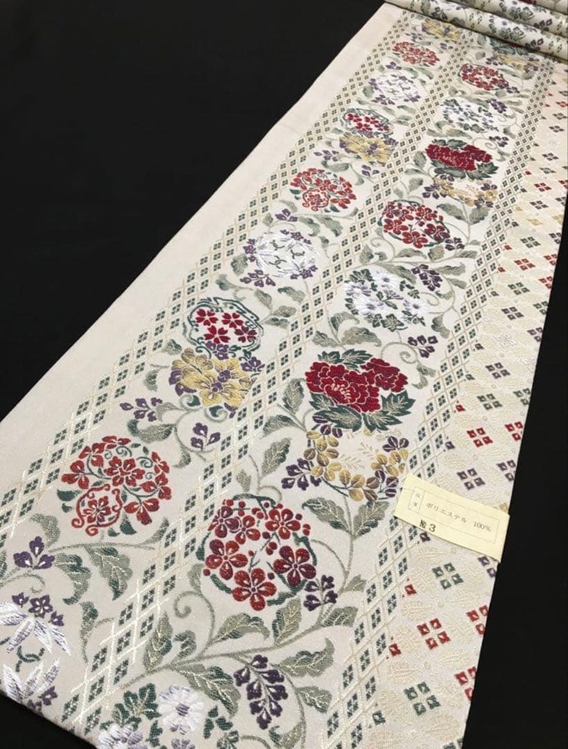 都会的　ドレッシーな【訪問着】正絹　友禅　墨色　裄長め