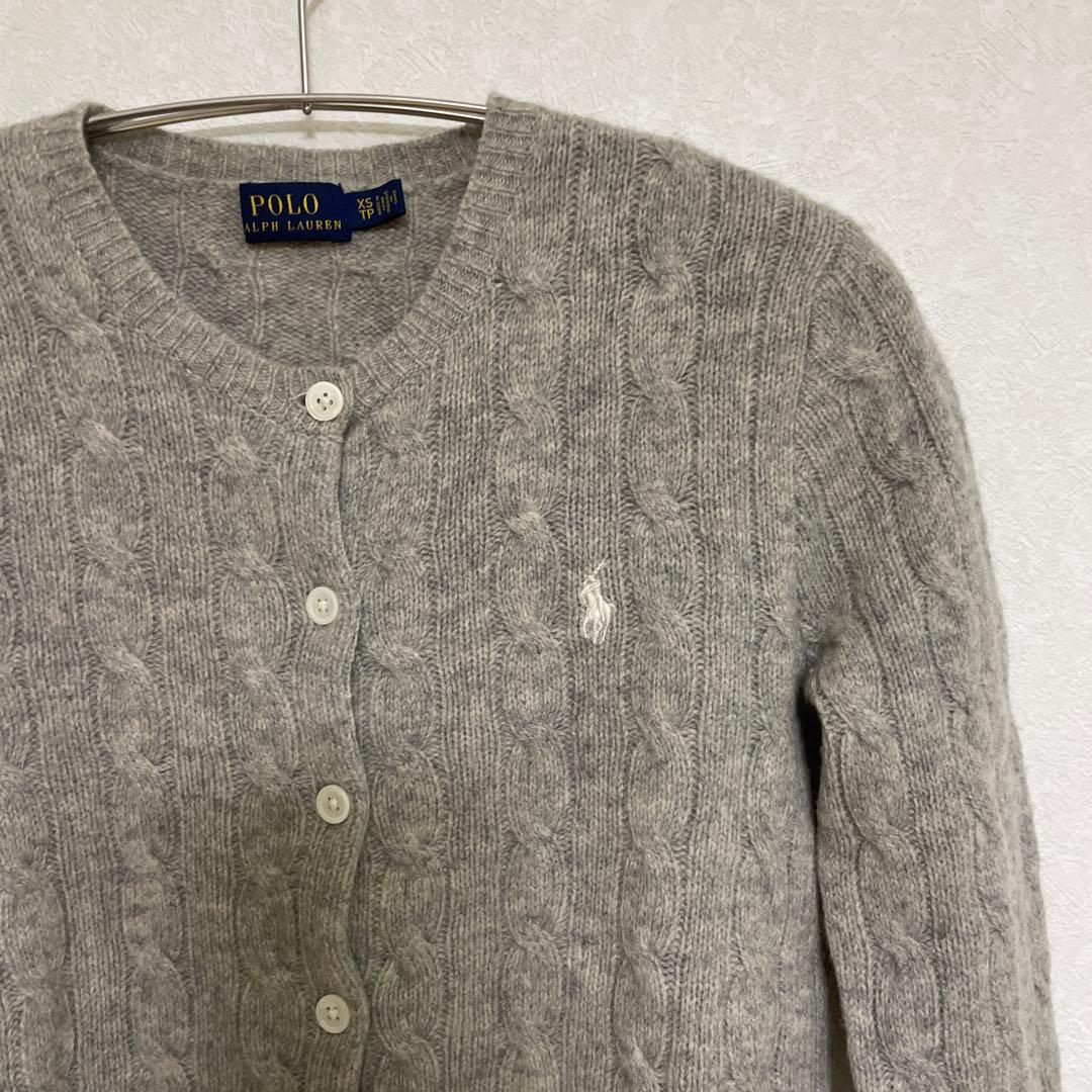 ラルフローレン ケーブルニット カーディガン XS