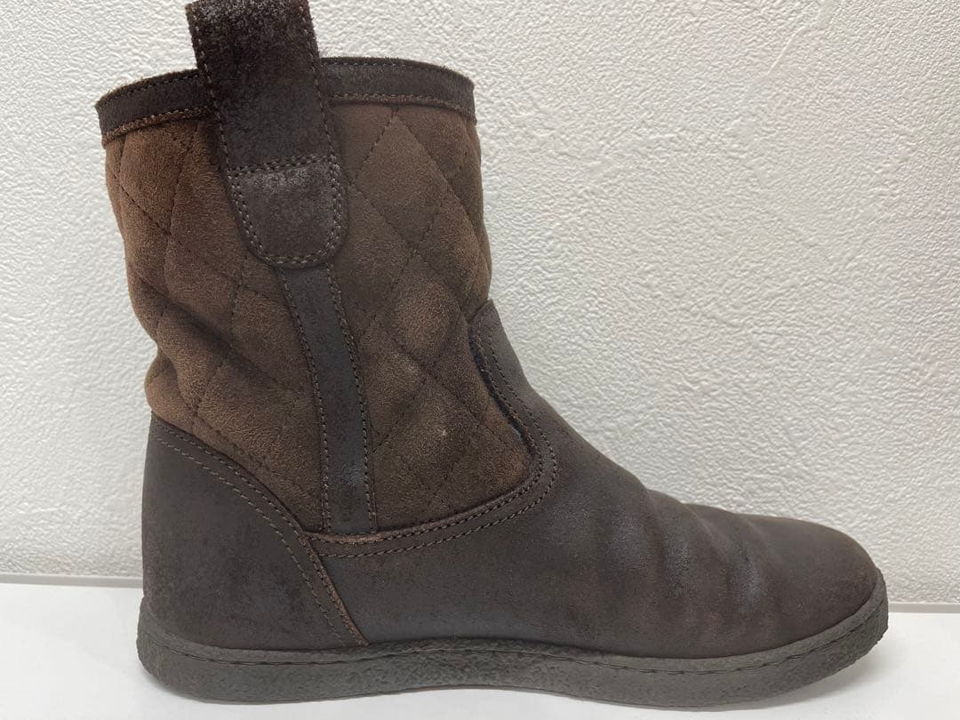 【美品】人気！CHANEL ムートン マトラッセ ココマークショートブーツ 35