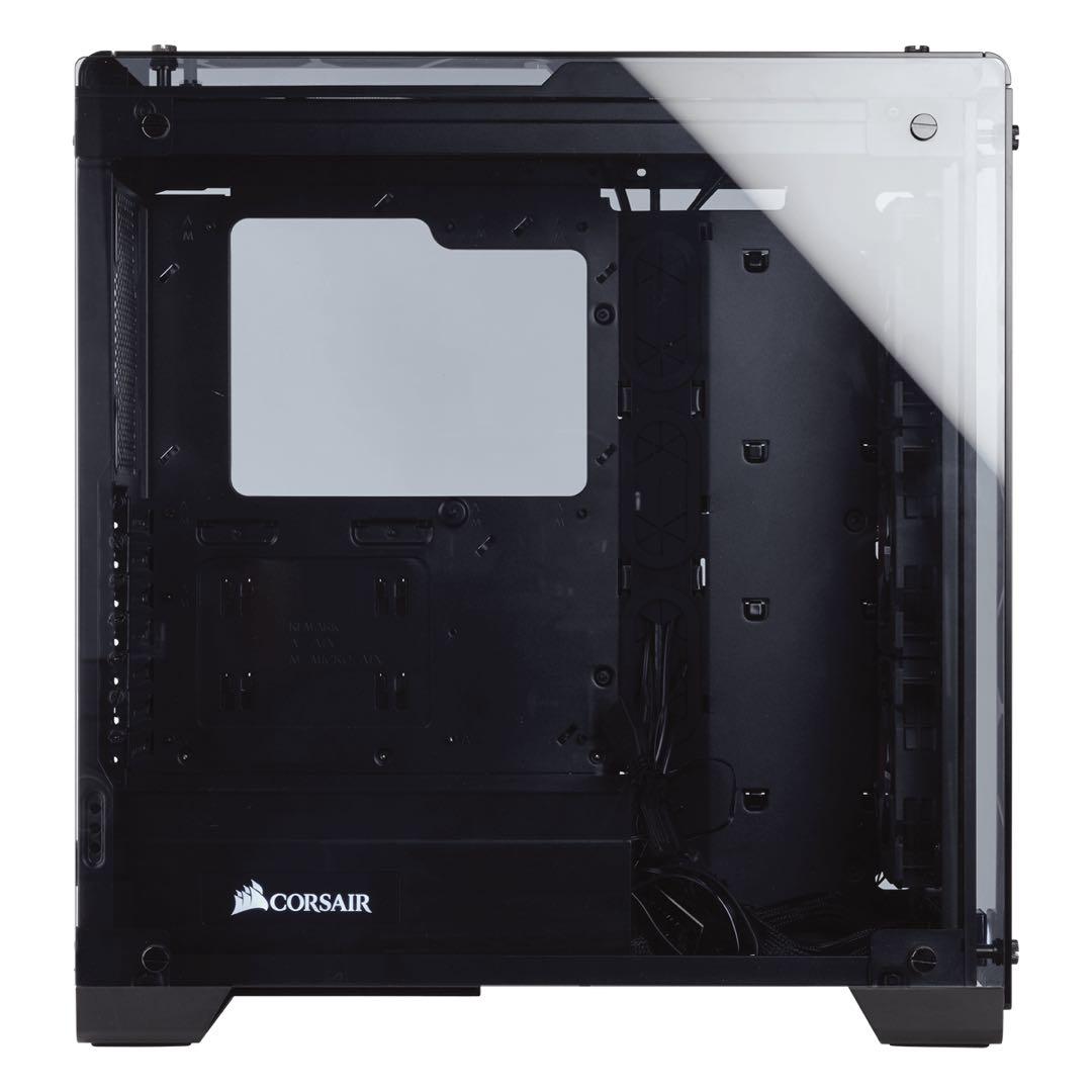 Corsair RGBファン付きフルタワー型全透明PCケース570XRGB