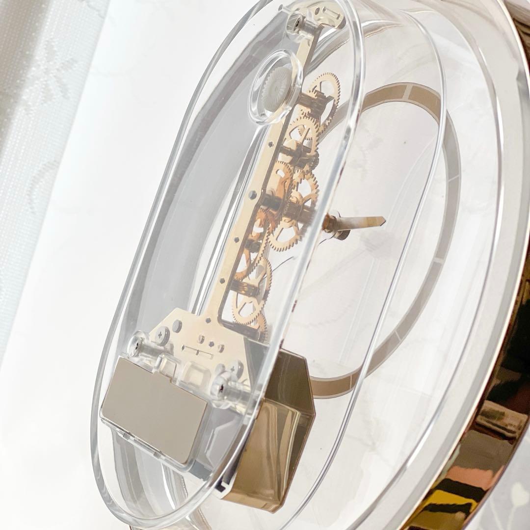 CITIZEN 置時計 モダンデザイン ゴールド