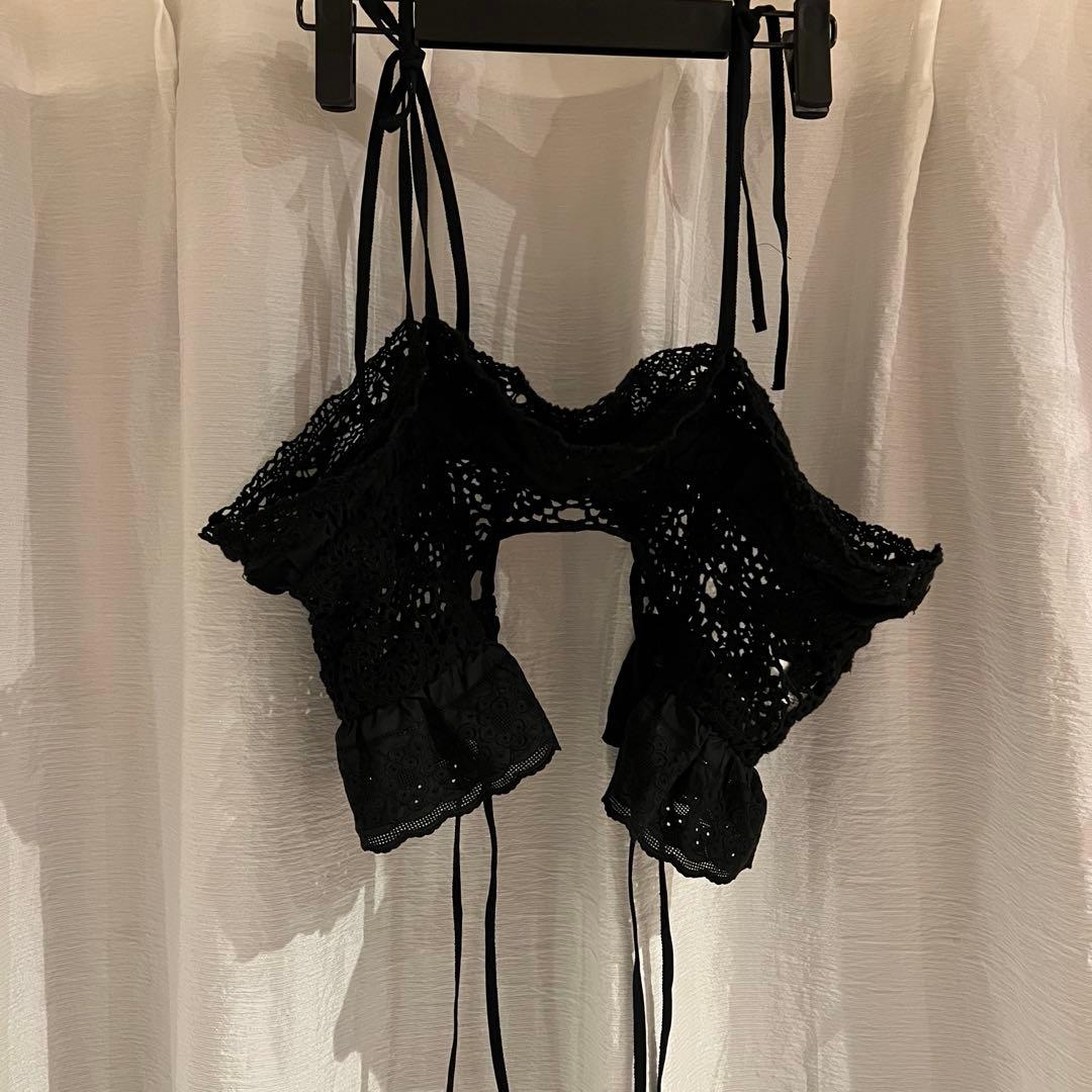トップス MALION vintage 4way lace camisole
