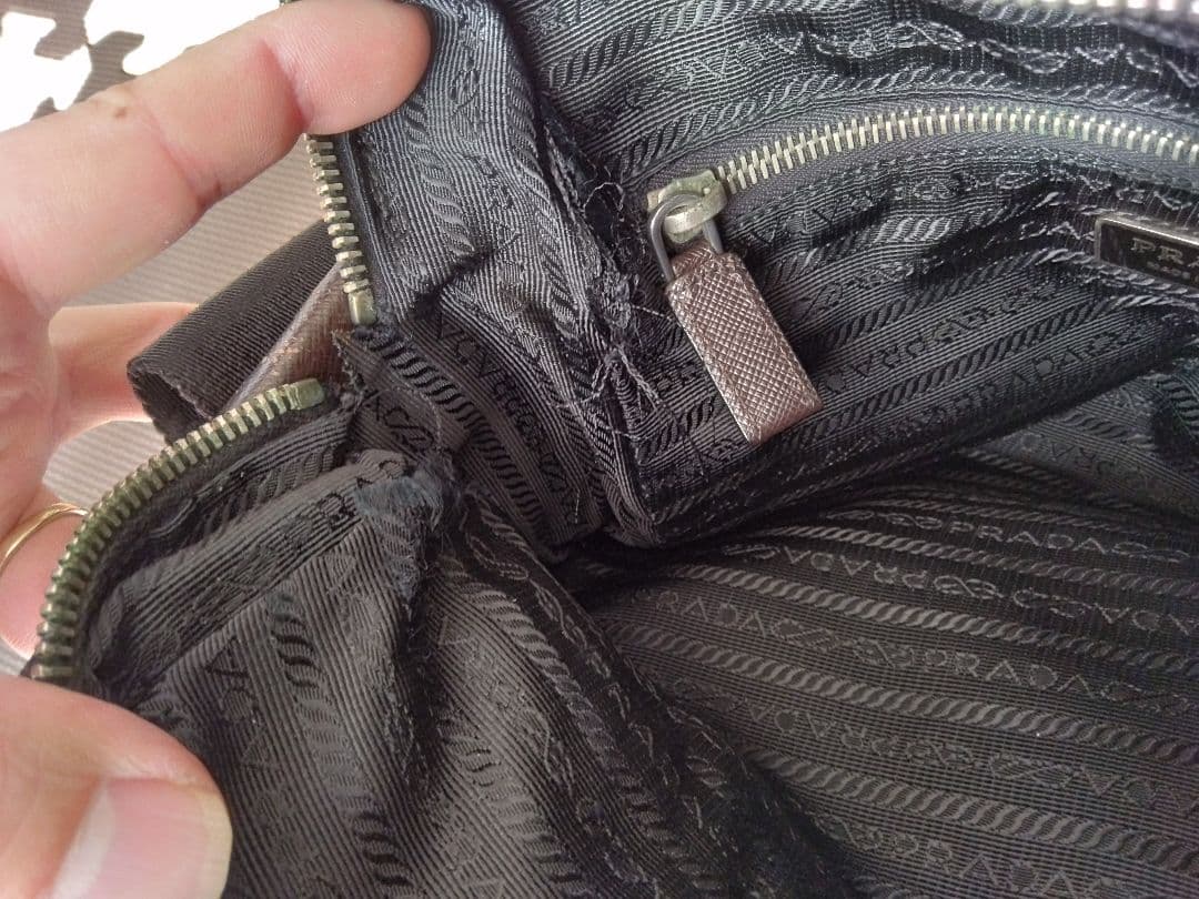 【希少色:ブラウン】PRADA プラダ ナイロン ショルダー バッグ