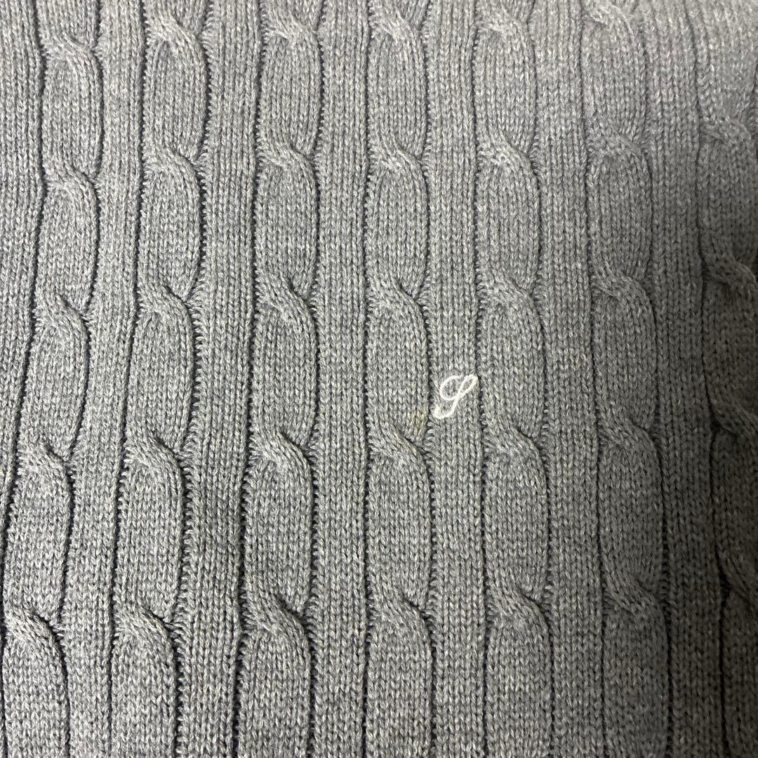Supreme ケーブル編み ニットセーター M グレー