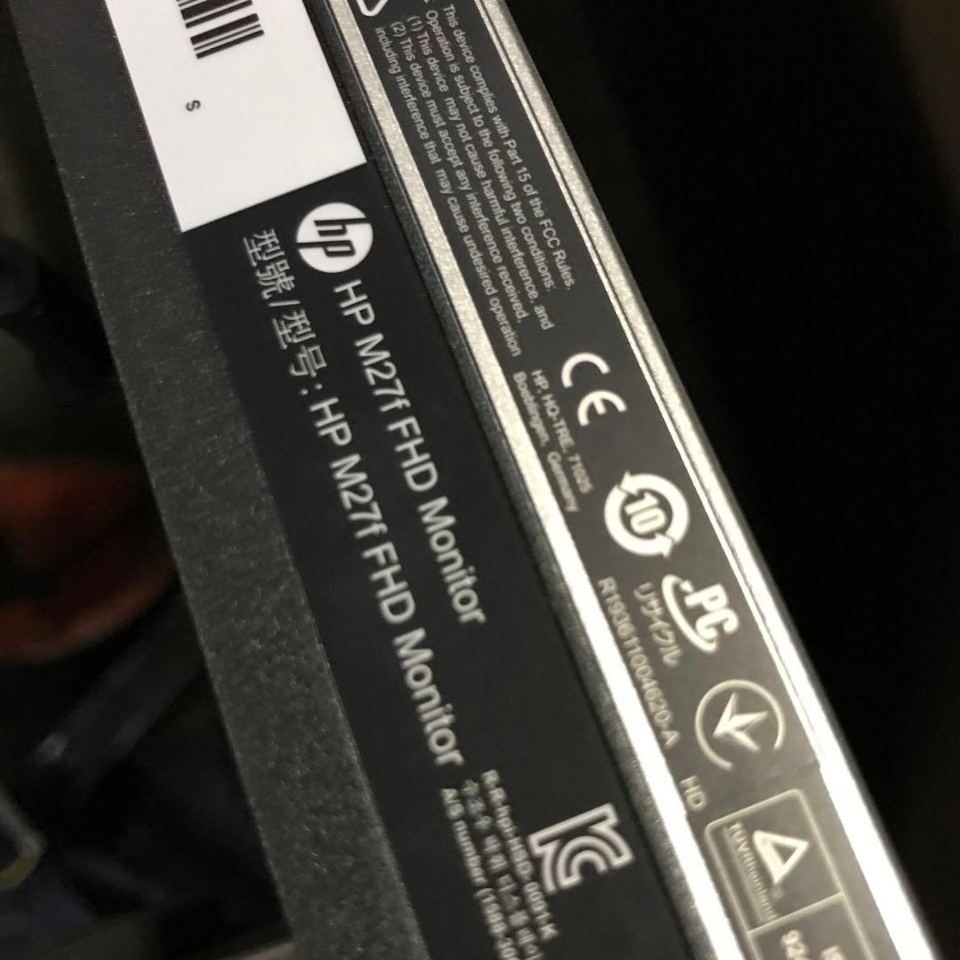 傷あり HP モニター M27f FHD 27インチ 2021年製