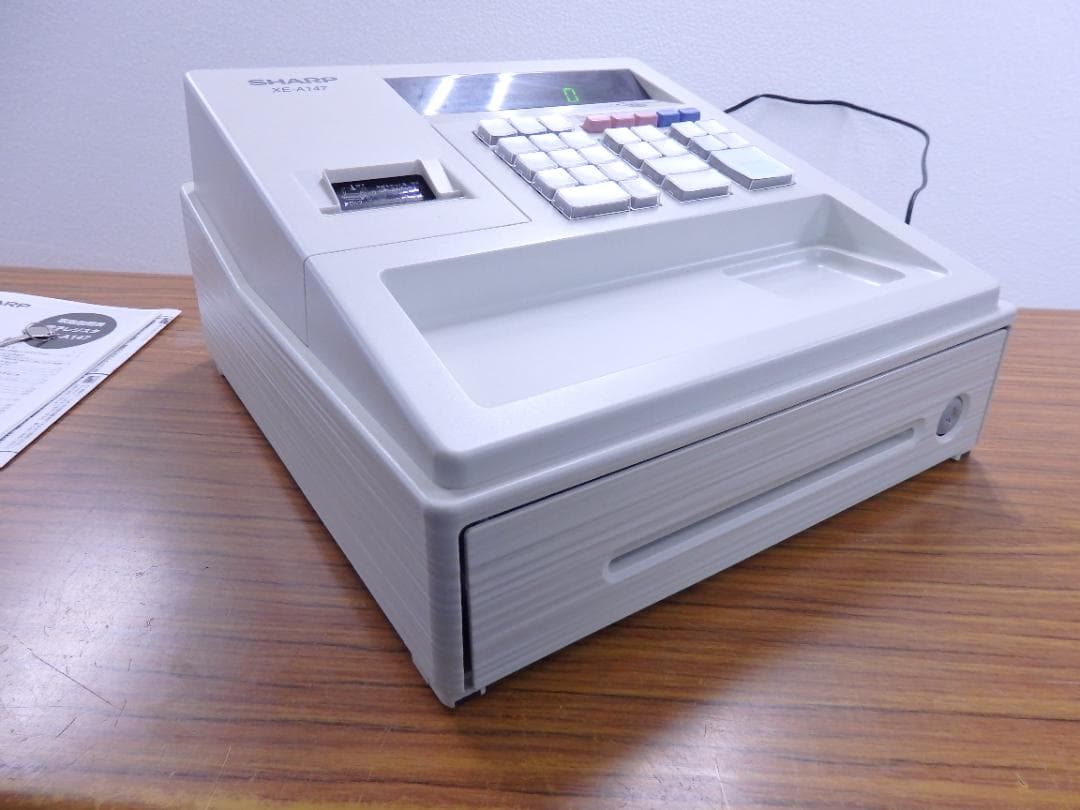 4120 綺麗 設定無料 XE-A147-W レジスター　8部門 インボイス