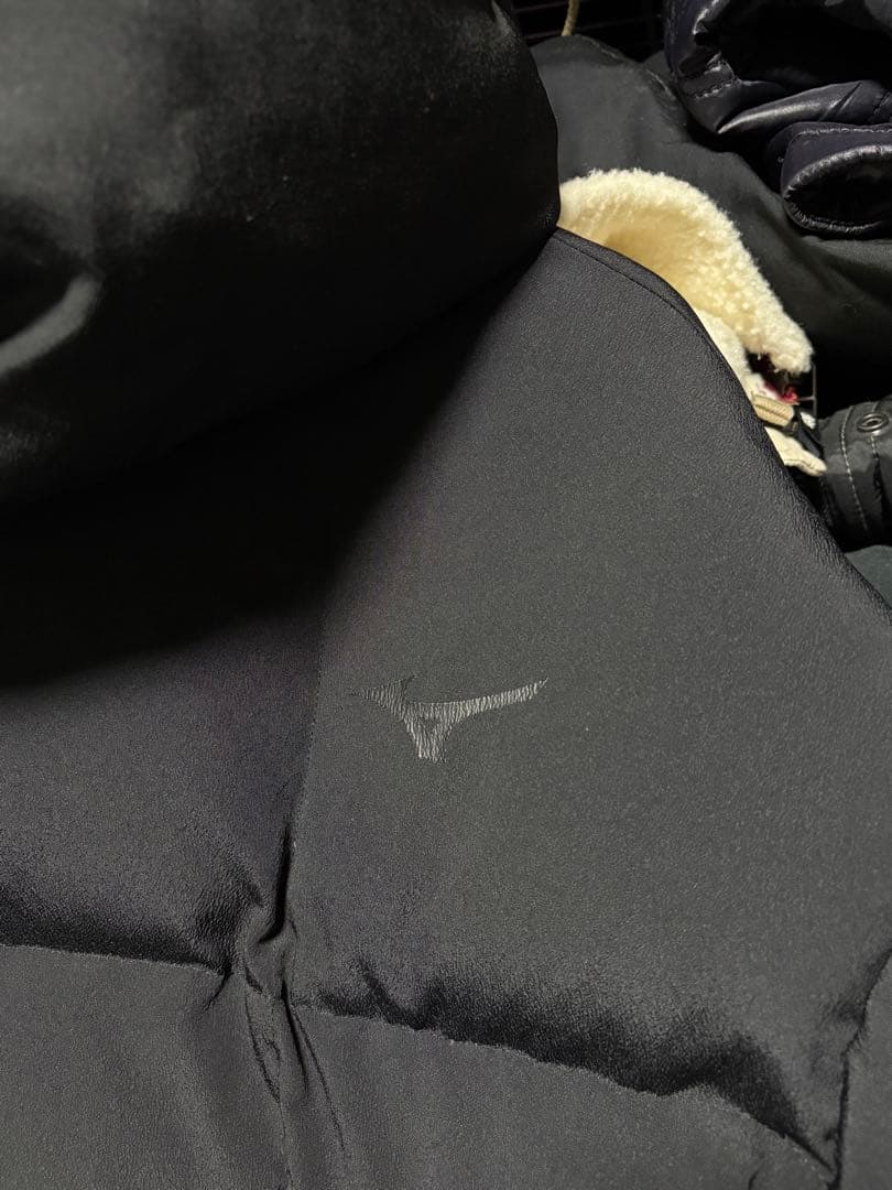 美品 MIZUNO × comme ca ism ブラック ダウンジャケット
