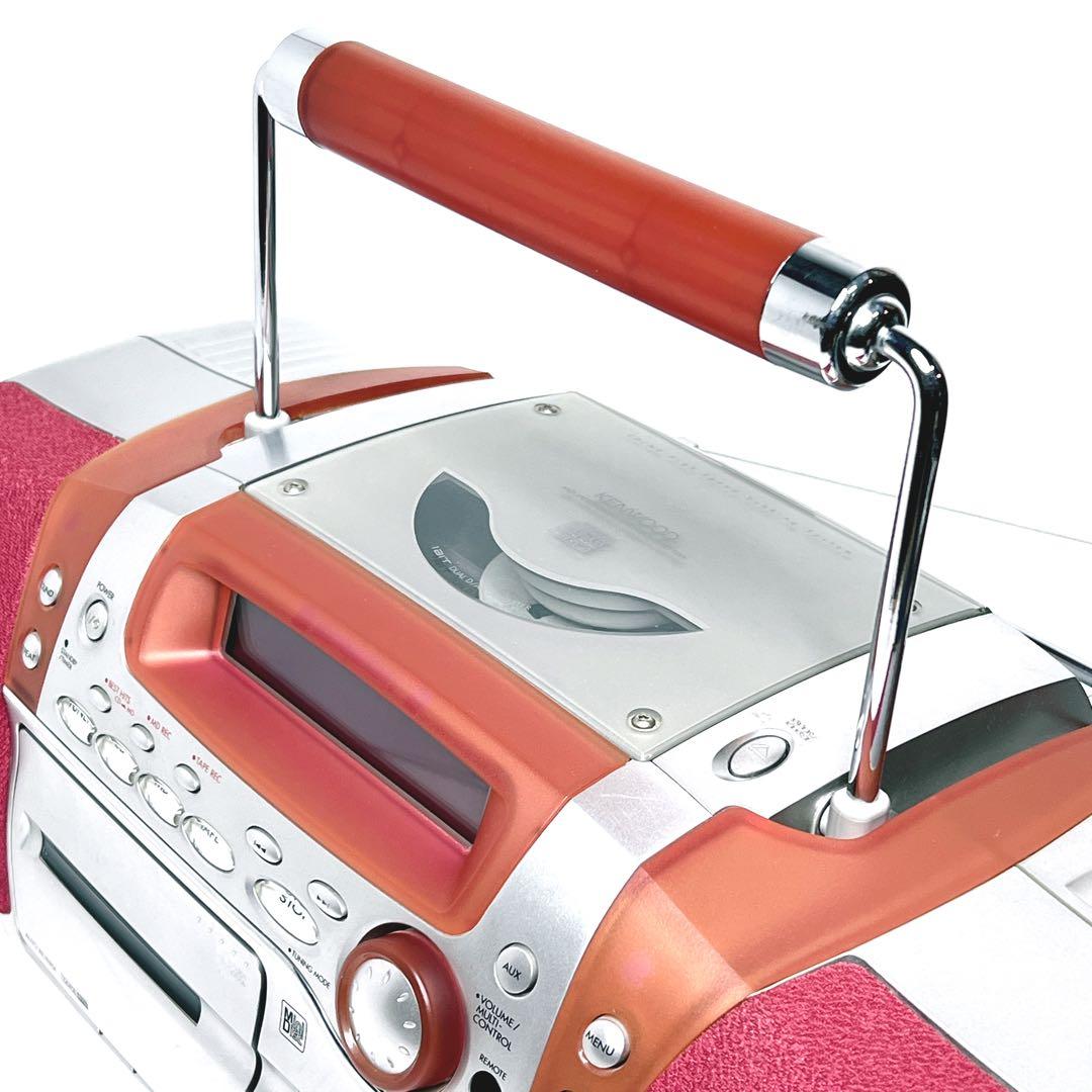 【美品・動作品】 KENWOOD MDX-F3 CD MD カセット ピンク