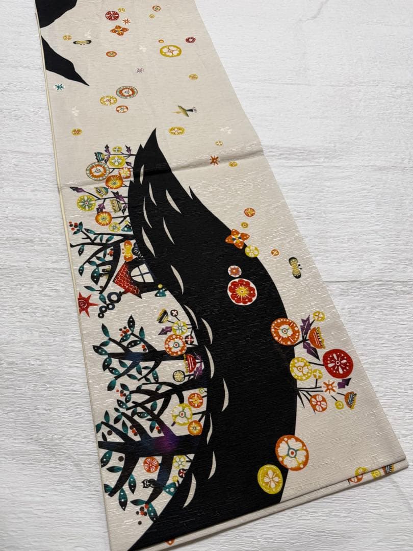 m-5 WAKKA ワッカ キャ～！ 赤ずきん 京袋帯 正絹 美品 wakka