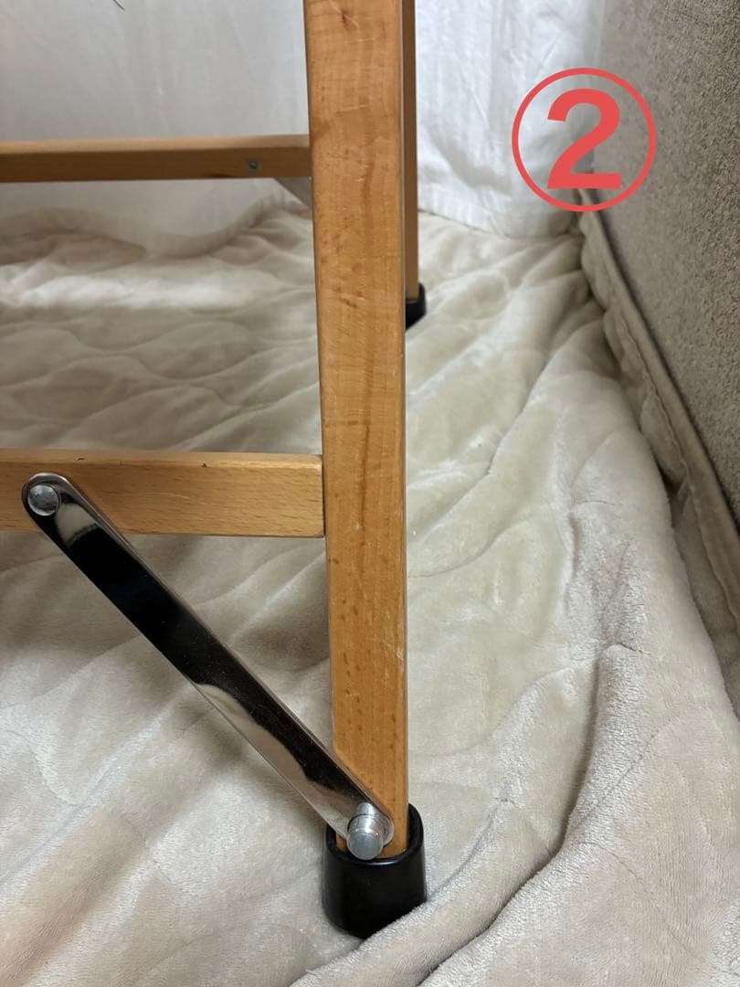 【2脚セット】Hilander(ハイランダー) ウッドフレームチェア コットン