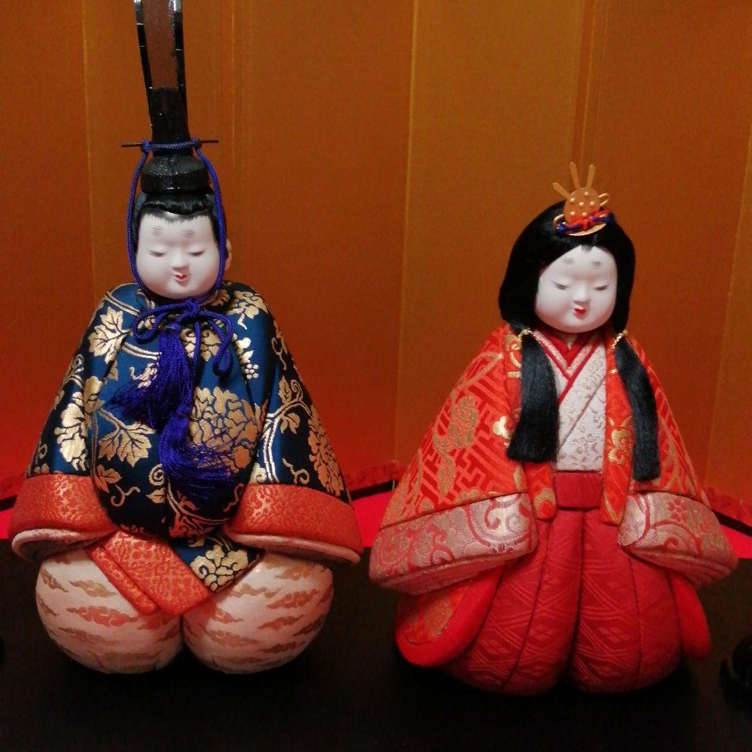 木目込み雛人形2体