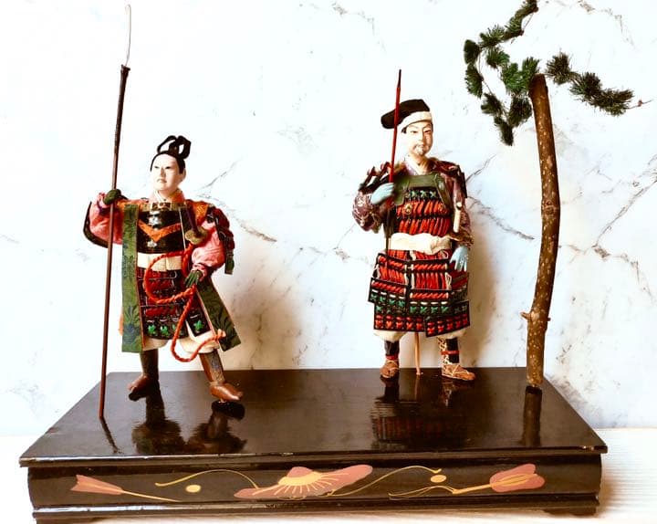 お値下げしました★五月人形大将人形　源頼朝　義経⭐︎希少⭐︎昭和初期骨董