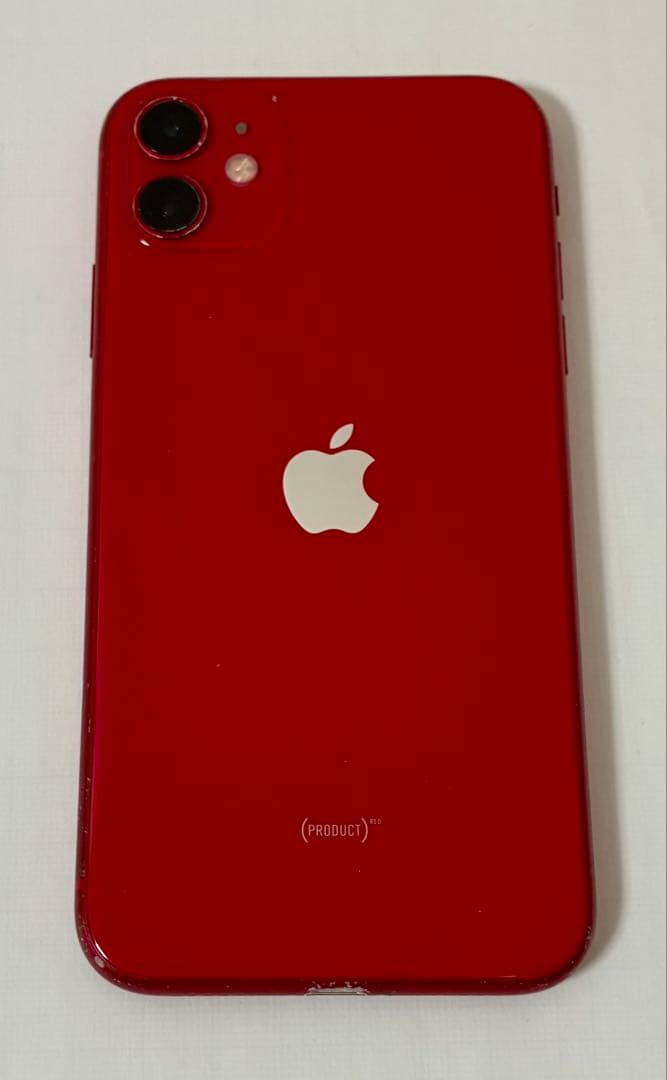 【画面修理歴有】【68％】【箱付き】iPhone11 レッド 128GB