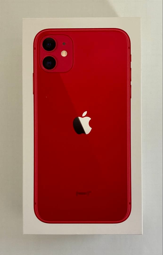 【画面修理歴有】【68％】【箱付き】iPhone11 レッド 128GB