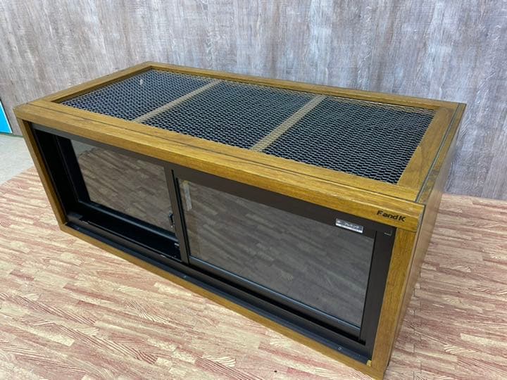 ＦandＫ爬虫類木製ケージ　アルミサッシ仕様　オーダー可能