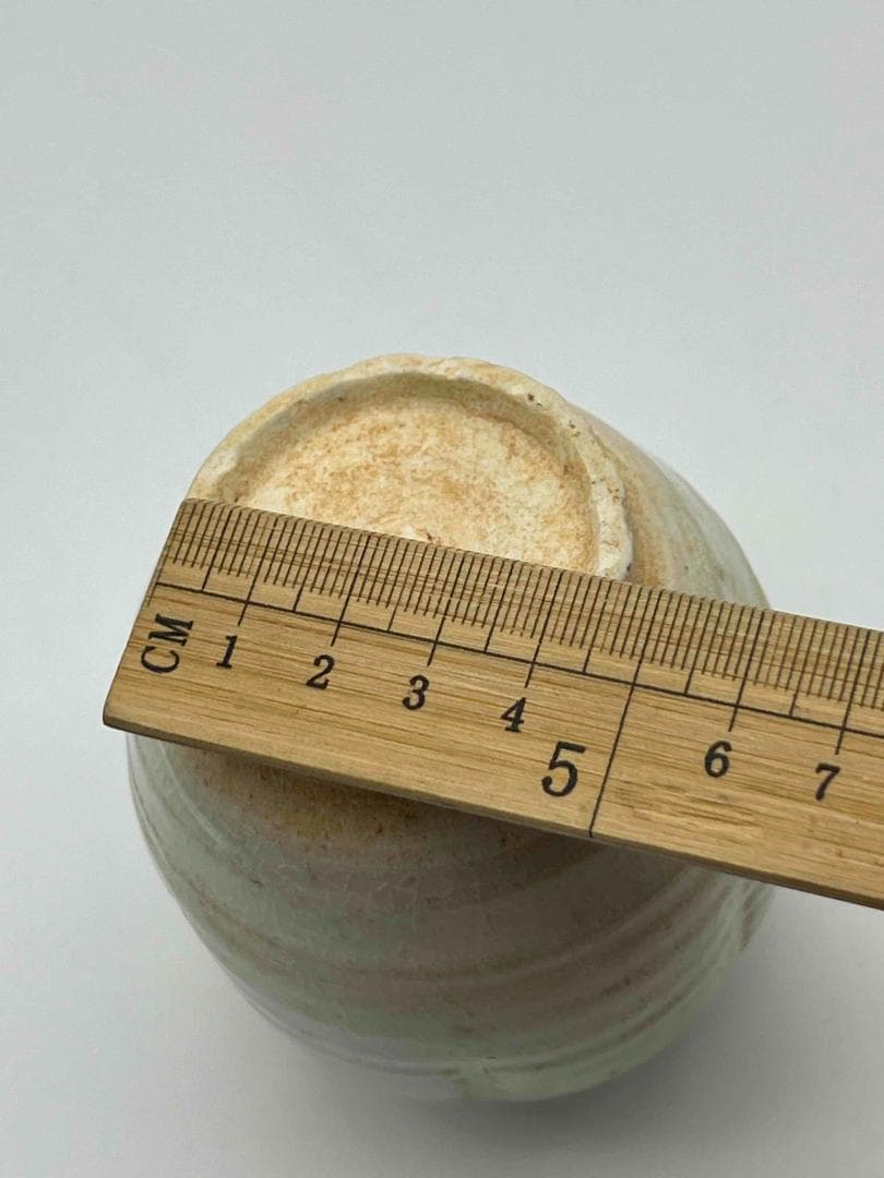 宋時代　定窯　白磁瓜形壺　青白磁 茶入　茶道具　水指　水差し(F-94)